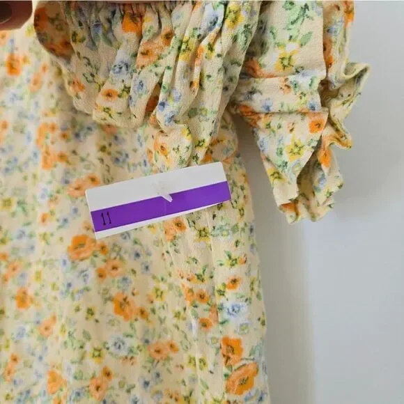 Sophie Rue Short Puff Sleeve Tie Front Top - Picture 6 of 8